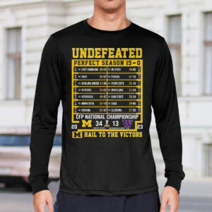 Michigan Business Is Finished 2023 National Champions Undefeated Perfect Season 15 0 Shirt1