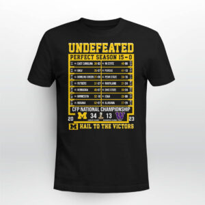 Michigan Business Is Finished 2023 National Champions Undefeated Perfect Season 15 0 Shirt