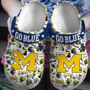 Michigan Go Blue Unisex Clogs Crocs