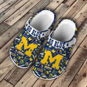 Michigan Go Blue Unisex Clogs Crocs