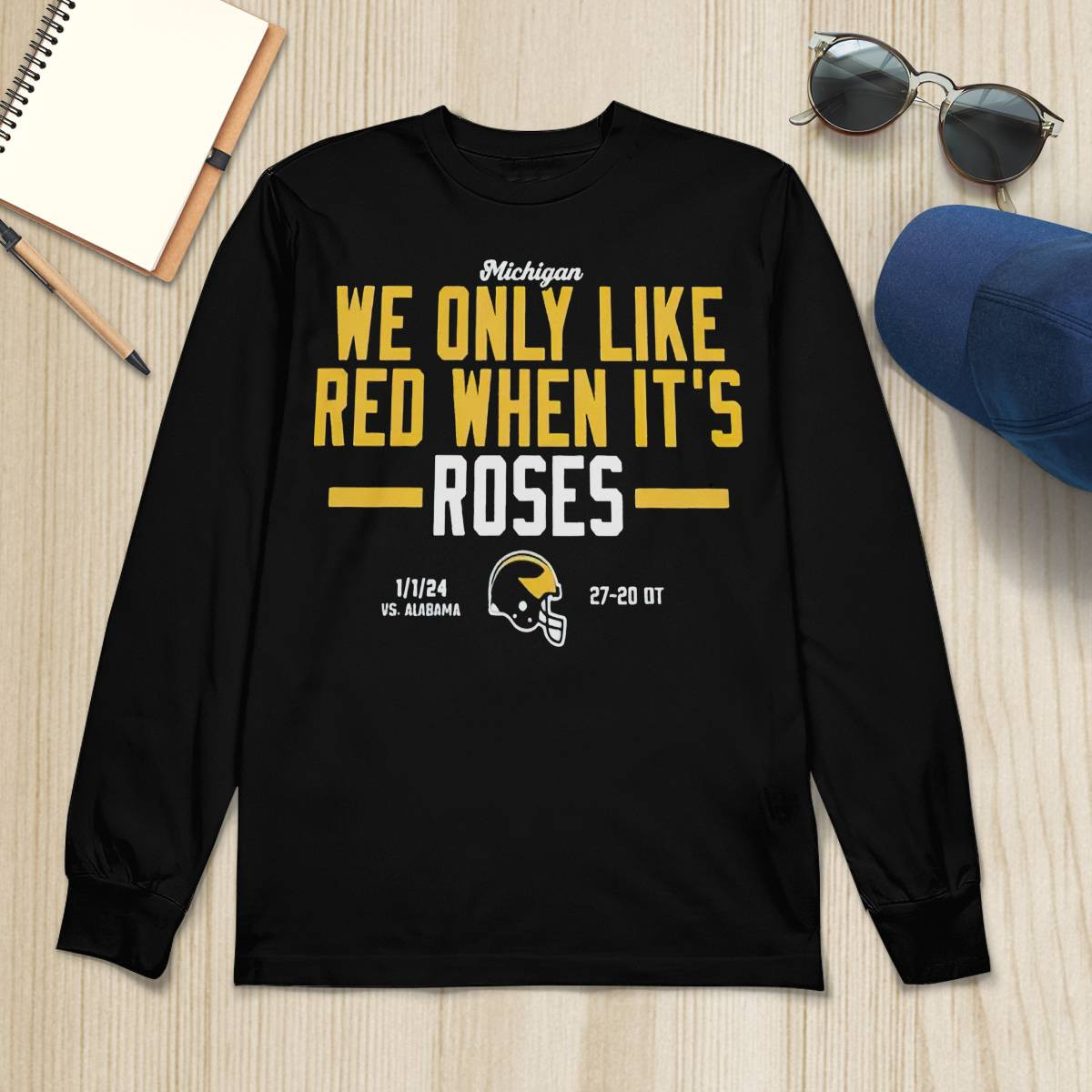 Michigan We Only Like Red When It’s Roses Shirt Michigan We Only Like Red When It’s Roses Shirt