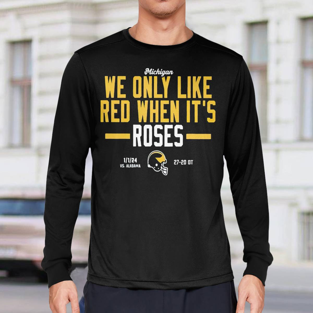 Michigan We Only Like Red When It’s Roses Shirt Michigan We Only Like Red When It’s Roses Shirt