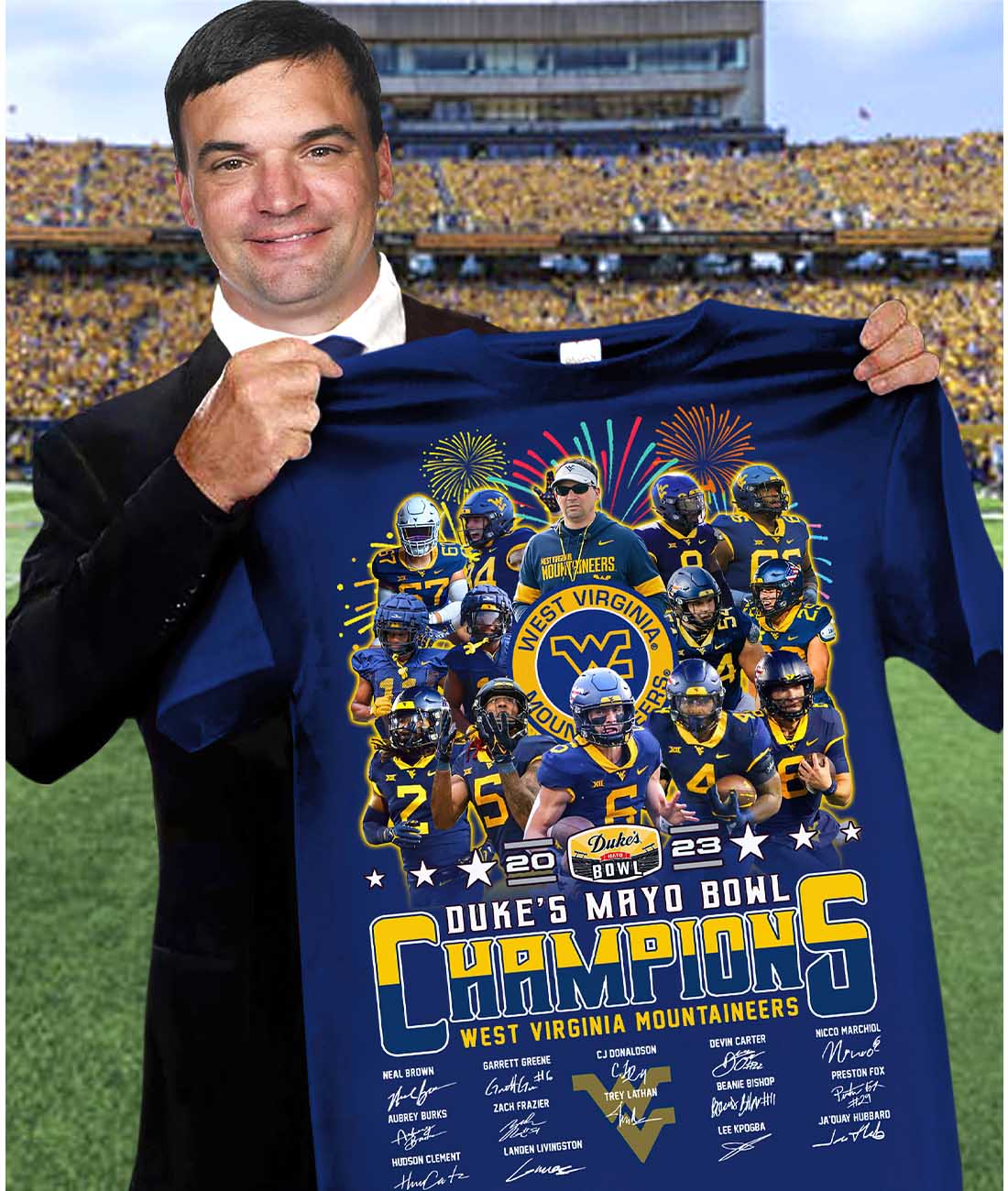 Mountaineers Duke's Mayo Bowl Champions 2023 Shirt Mountaineers Duke's Mayo Bowl Champions 2023 Shirt
