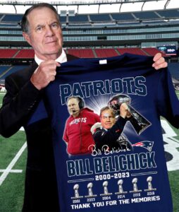 Patriots Bill Belichick 2000 2023 Thank You For The Memories Shirt Patriots Bill Belichick 2000 2023 Thank You For The Memories Shirt