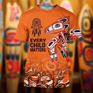 Raven Haida Art Every Child Matters Orange Day Hoodie