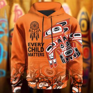 Raven Haida Art Every Child Matters Orange Day Hoodie Raven Haida Art Every Child Matters Orange Day Hoodie