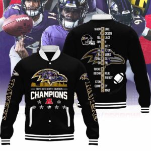 Ravens 2023 AFC North Division Champions Jacket