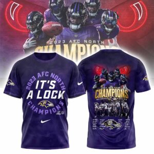 Ravens 2023 AFC North It’s A Lock Champions Shirt Ravens 2023 AFC North It’s A Lock Champions Shirt