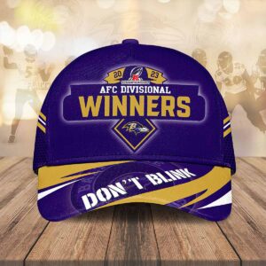 Ravens AFC Division Winners Don’t Blink Hat Cap Ravens AFC Division Winners Don’t Blink Hat Cap