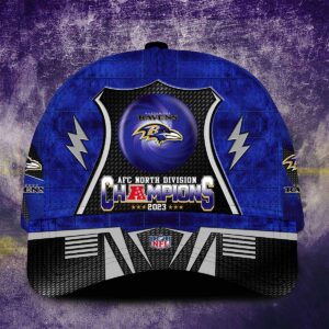 Ravens AFC North Division Champions 2023 Hat Cap Ravens AFC North Division Champions 2023 Hat Cap