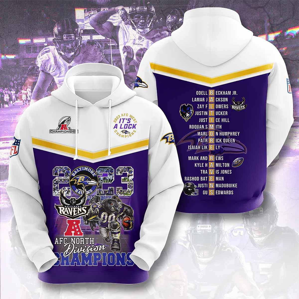 Ravens AFC North Division Champions 2023 Shirt Ravens AFC North Division Champions 2023 Shirt