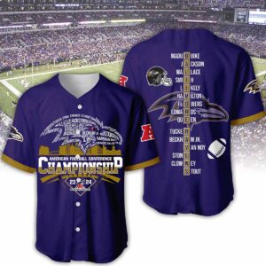 Ravens American Football Conference Championship 23 24 Jersey Ravens American Football Conference Championship 23 24 Jersey
