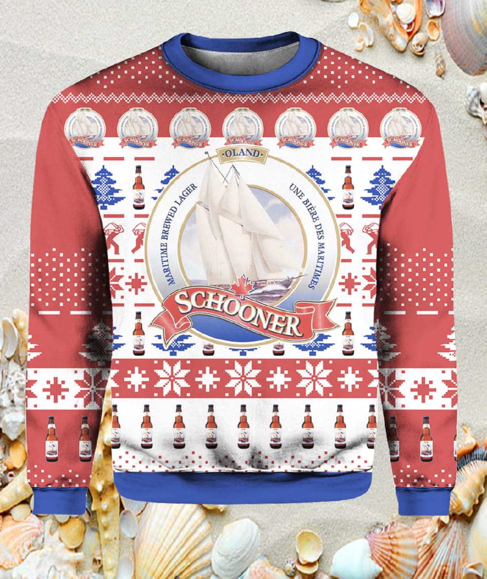 Schooner Beer Ugly Christmas Sweater Schooner Beer Ugly Christmas Sweater