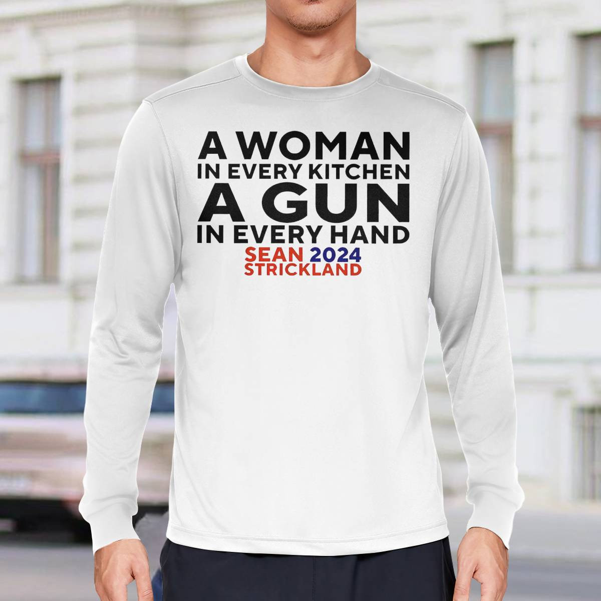 Sean Strickland 2024 A Woman In Every Kitchen A Gun In Every Hand Shirt Sean Strickland 2024 A Woman In Every Kitchen A Gun In Every Hand Shirt