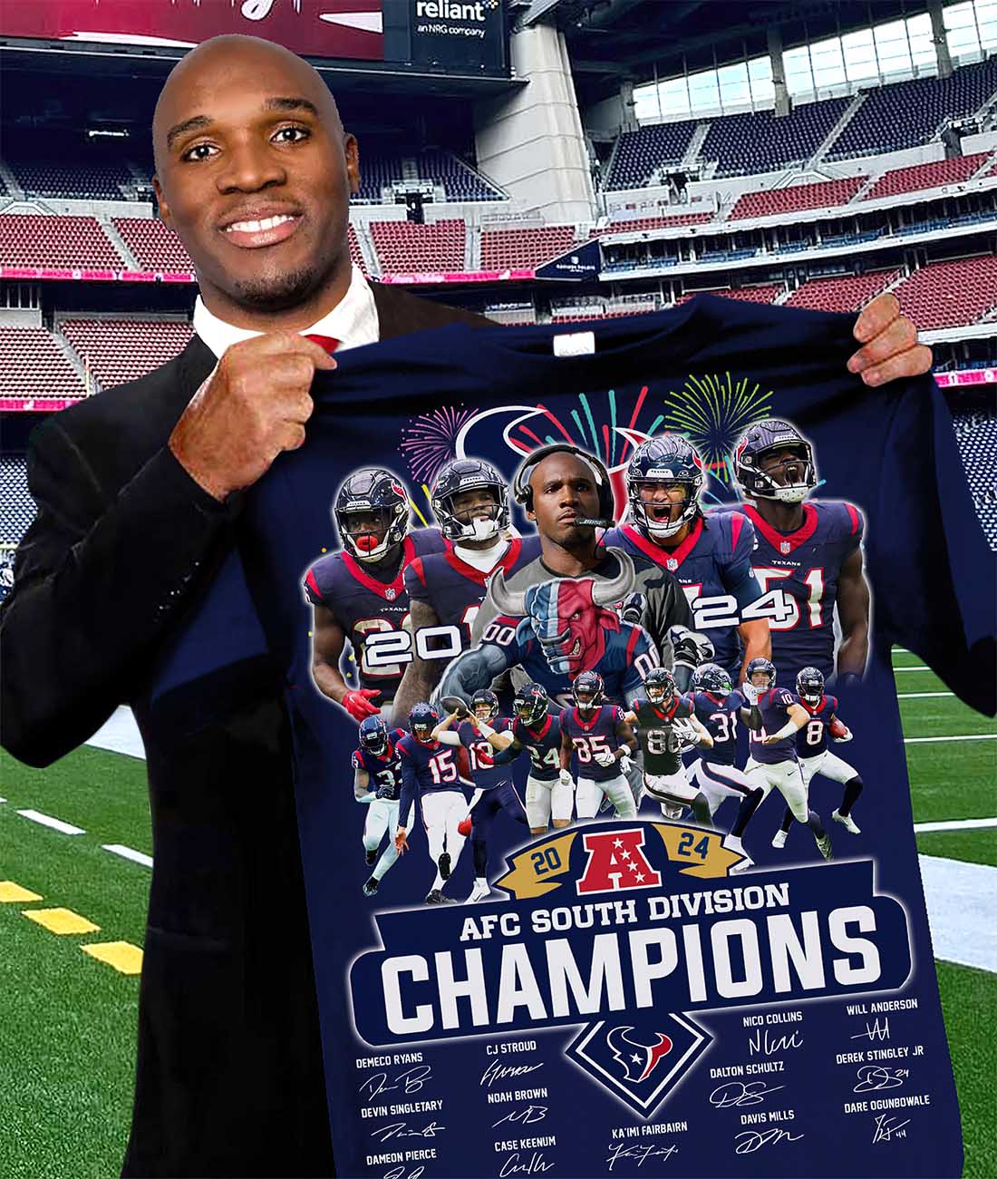 Texan AFC South Division Champions 2024 Shirt Texan AFC South Division Champions 2024 Shirt