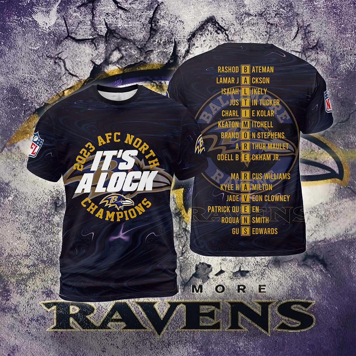 Texans 2023 AFC North It's Aa Lock Champion 3D Shirt Texans 2023 AFC North It's Aa Lock Champion 3D Shirt