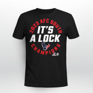 Texans Afc West Champions 2023 It’s A Lock Shirt Texans Afc West Champions 2023 It’s A Lock Shirt