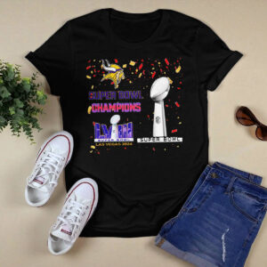 Vikings Super Bowl Champions LVIII Las Vegas 2024 Shirt 2 Vikings Super Bowl Champions LVIII Las Vegas 2024 Shirt