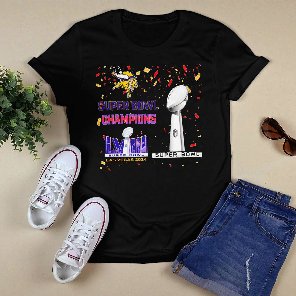 Vikings Super Bowl Champions LVIII Las Vegas 2024 Shirt Vikings Super Bowl Champions LVIII Las Vegas 2024 Shirt