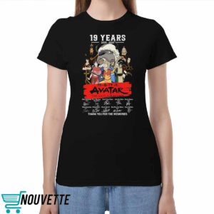 19 Years 2005 – 2024 Avatar The Last Airbender Thank You For The Memories Shirt