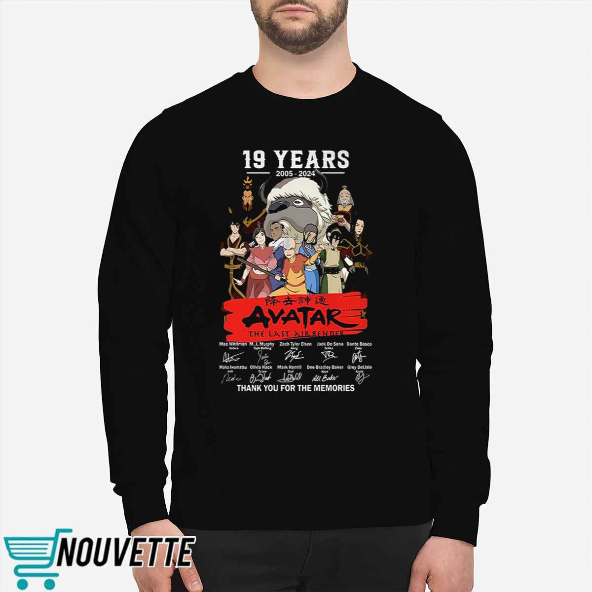 19 Years 2005 – 2024 Avatar The Last Airbender Thank You For The Memories Shirt 19 Years 2005 – 2024 Avatar The Last Airbender Thank You For The Memories Shirt