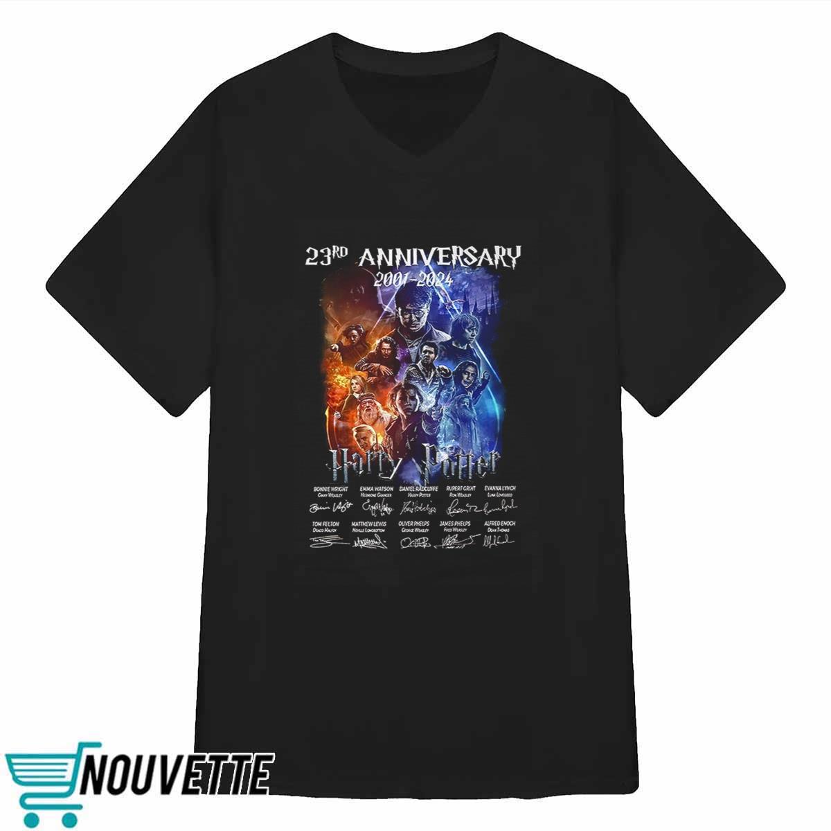 23rd Anniversary 2001 – 2024 Harry Potter Thank You For The Memories Shirt 23rd Anniversary 2001 – 2024 Harry Potter Thank You For The Memories Shirt