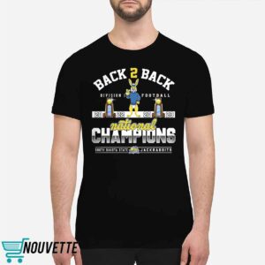 Back To Back Division I Football 2022 2023 National Champions South Dakota State Jackrabbits Shirt Back To Back Division I Football 2022 2023 National Champions South Dakota State Jackrabbits Shirt