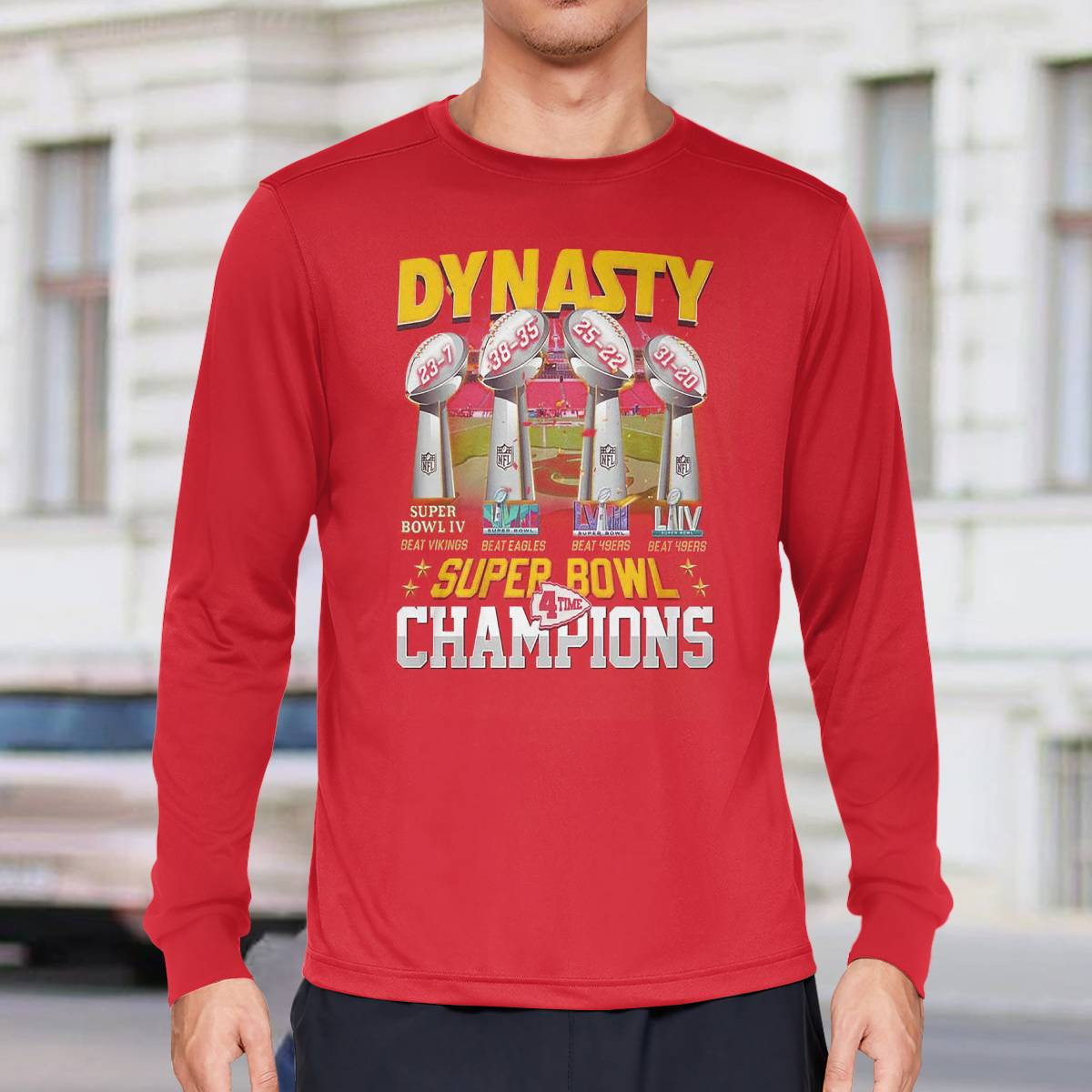 Chiefs Dynasty Super Bowl 4 Time Champions Shirt Chiefs Dynasty Super Bowl 4 Time Champions Shirt