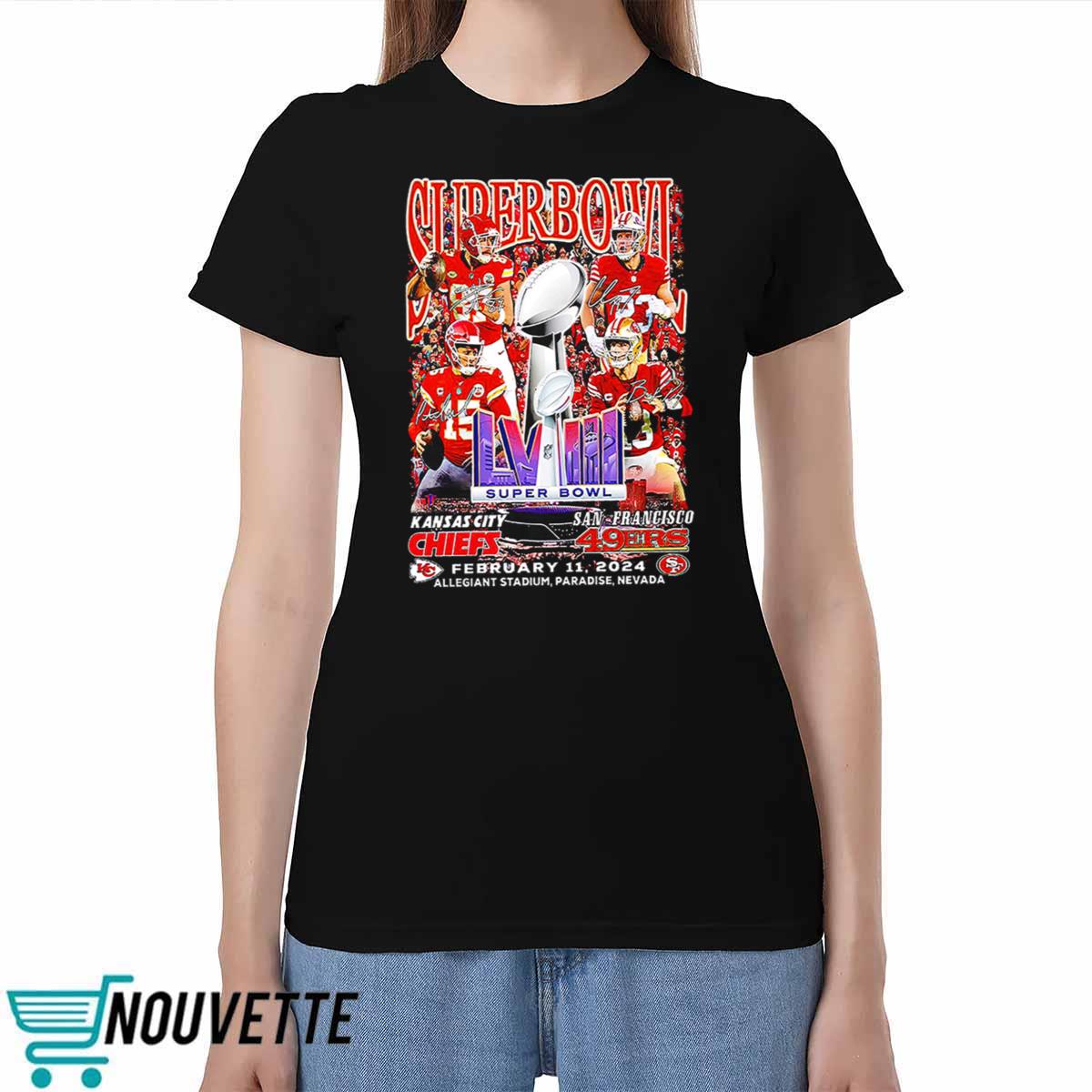 Chiefs Super Bowl LVIII Signatures Shirt Chiefs Super Bowl LVIII Signatures Shirt