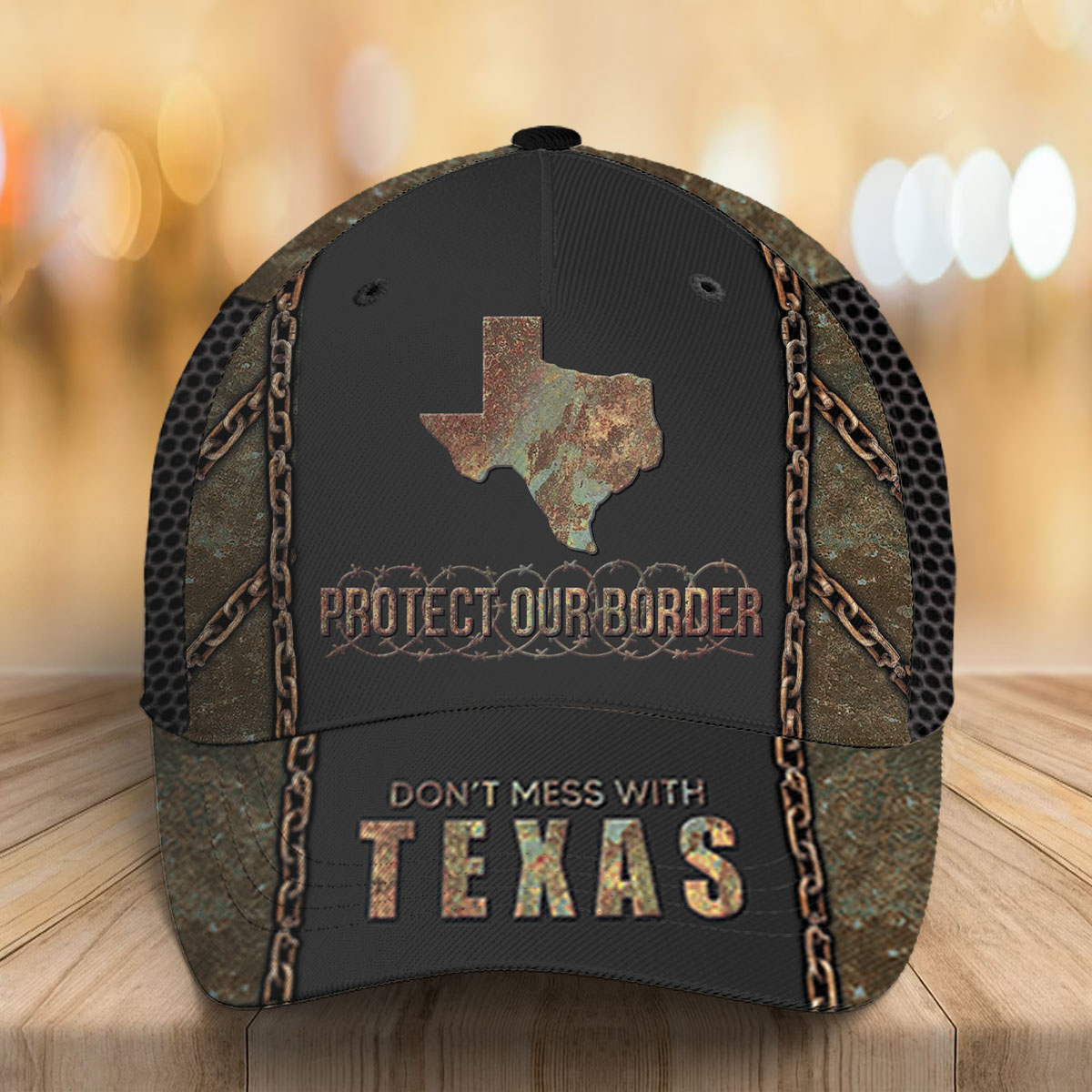 I Stand With Texas Protect Our Border Retro 3D Cap I Stand With Texas Protect Our Border Retro 3D Cap