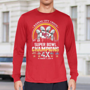 Kansas City Chiefs Super Bowl Champions 4x February 11 2024 Shirt 3 Kansas City Chiefs Super Bowl Champions 4x February 11 2024 Shirt