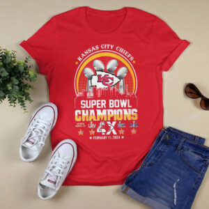 Kansas City Chiefs Super Bowl Champions 4x February 11 2024 Shirt