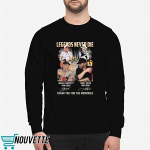 Legends Never Die Jimmy Buffett And Toby Keith Thank You For The Memories Shirt