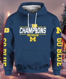 Michigan 2023 Big Ten Football Conference Champions Hoodie Michigan 2023 Big Ten Football Conference Champions Hoodie