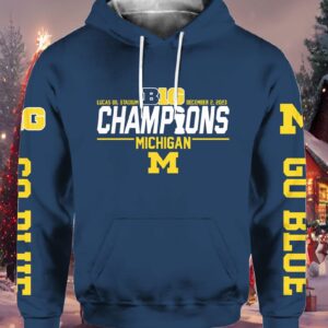 Michigan 2023 Big Ten Football Conference Champions Hoodie