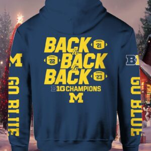 Michigan 2023 Big Ten Football Conference Champions Hoodie