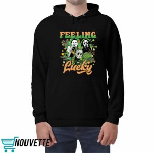 Patrick's Day Men Of Horror Feeling Lucky Shirt