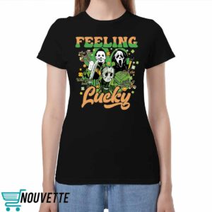 Patrick's Day Men Of Horror Feeling Lucky Shirt