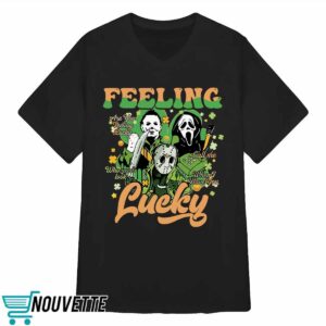 Patrick's Day Men Of Horror Feeling Lucky Shirt