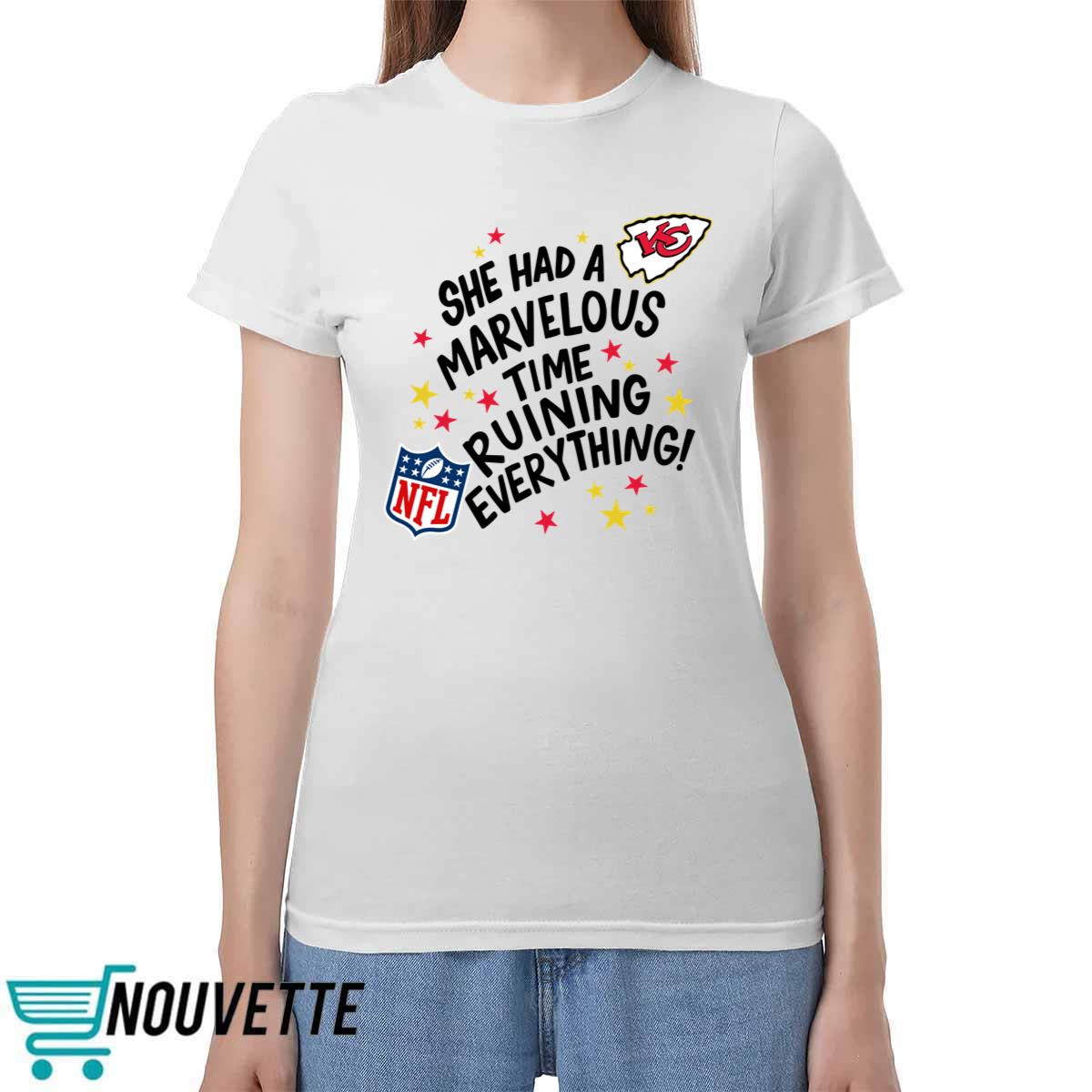 She Had A Marvelous Time Ruining Everything Chiefs Taylor Kelce Shirt She Had A Marvelous Time Ruining Everything Chiefs Taylor Kelce Shirt