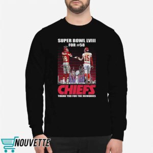 Super Bowl Lviii For 58 Kansas City Chiefs Thank You For The Memories Shirt