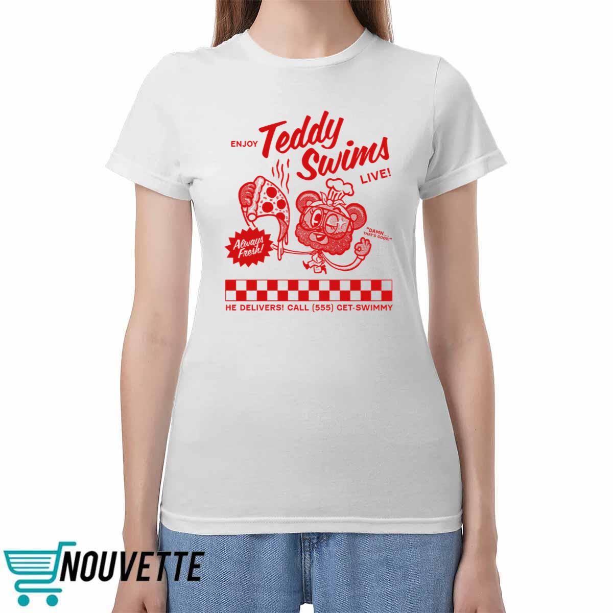 Teddy Swims Swimmy Pizza Shirt Teddy Swims Swimmy Pizza Shirt