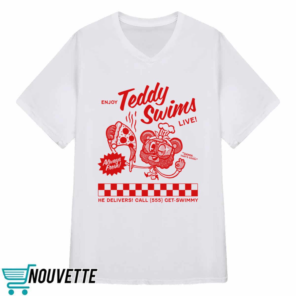 Teddy Swims Swimmy Pizza Shirt Teddy Swims Swimmy Pizza Shirt