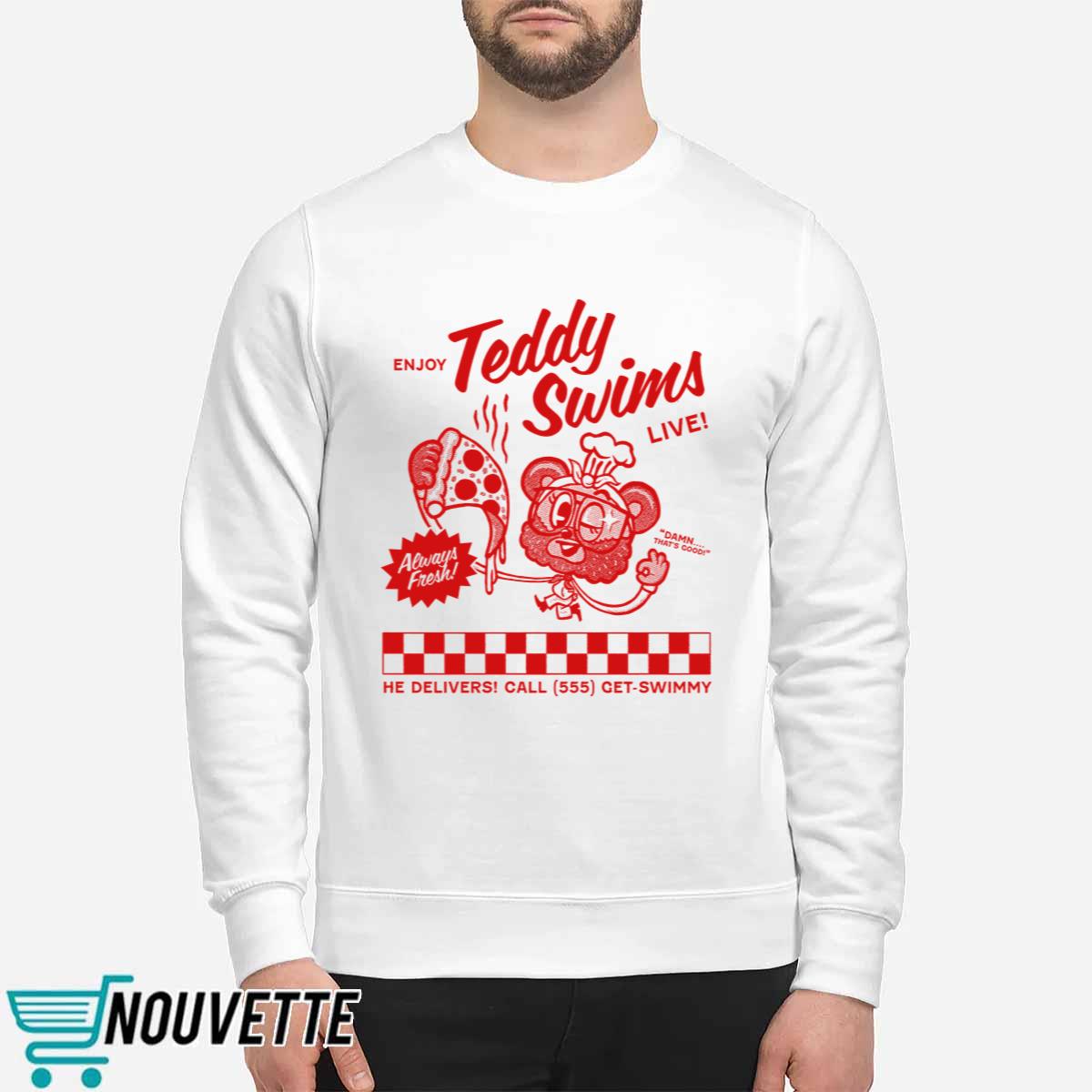 Teddy Swims Swimmy Pizza Shirt Teddy Swims Swimmy Pizza Shirt