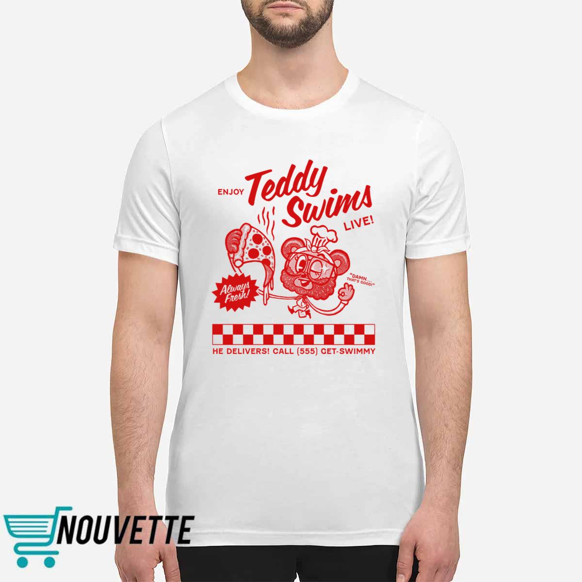 Teddy Swims Swimmy Pizza Shirt Teddy Swims Swimmy Pizza Shirt