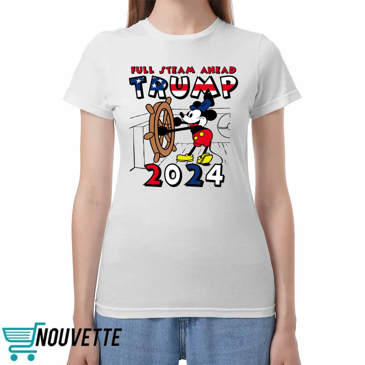 Trump 2024 Full Steam Ahead Mickey Shirt Trump 2024 Full Steam Ahead Mickey Shirt