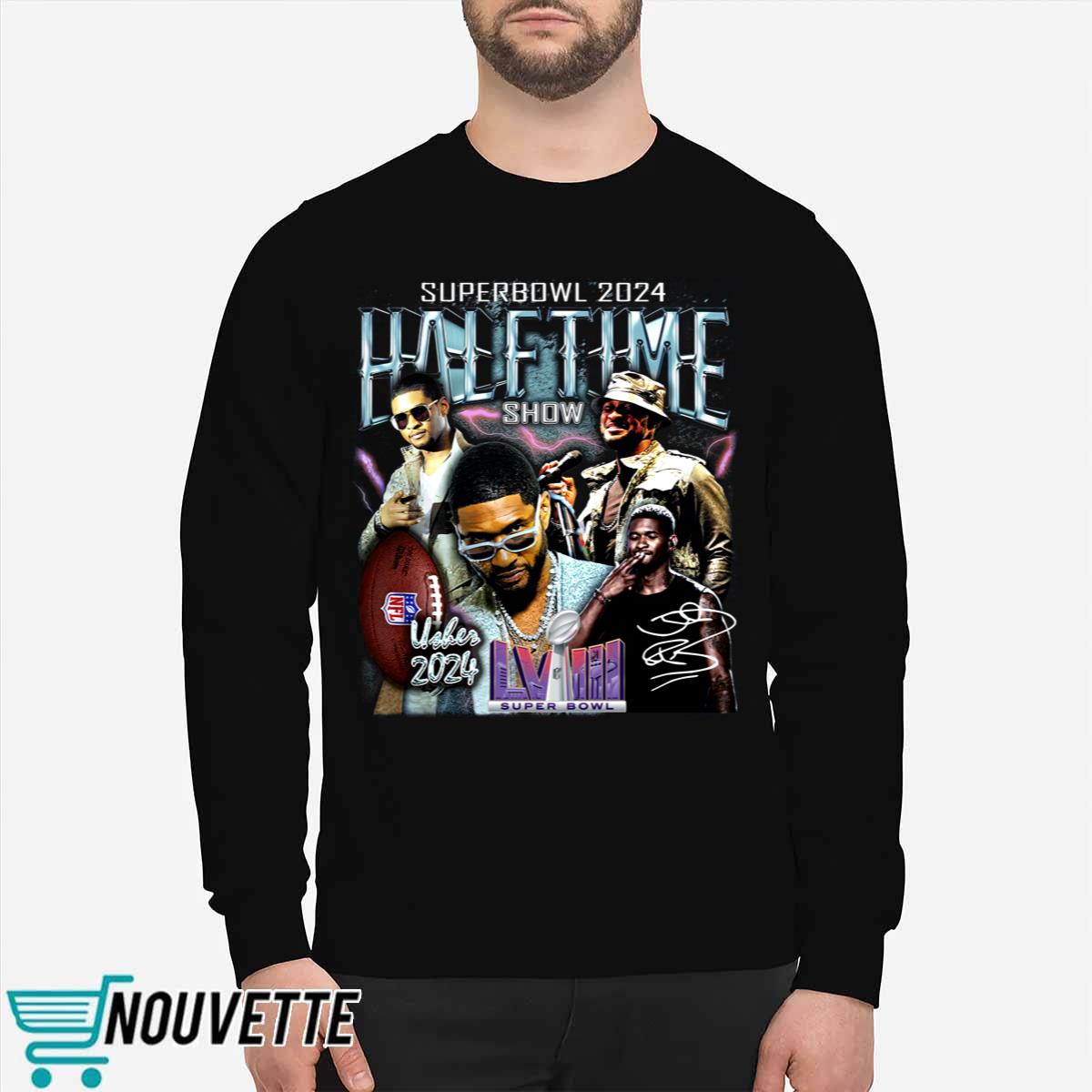Usher 2000s Artist Super Bowl 2024 Shirt Usher 2000s Artist Super Bowl 2024 Shirt
