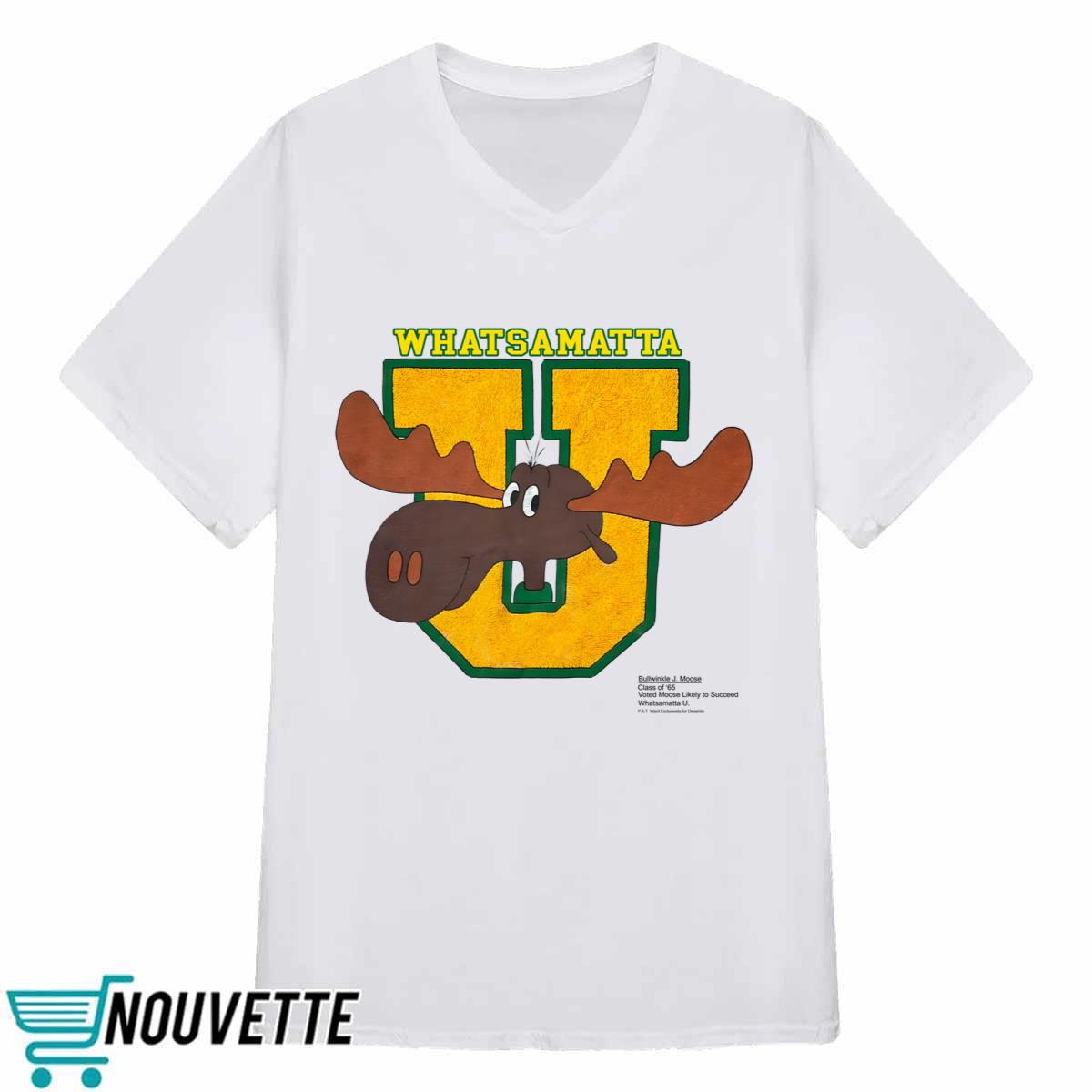 Vintage 90s Whatsamatta Bullwinkle J Moose Shirt Vintage 90s Whatsamatta Bullwinkle J Moose Shirt