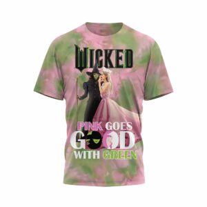 Wicked Pink Goes Good With Green Hoodie