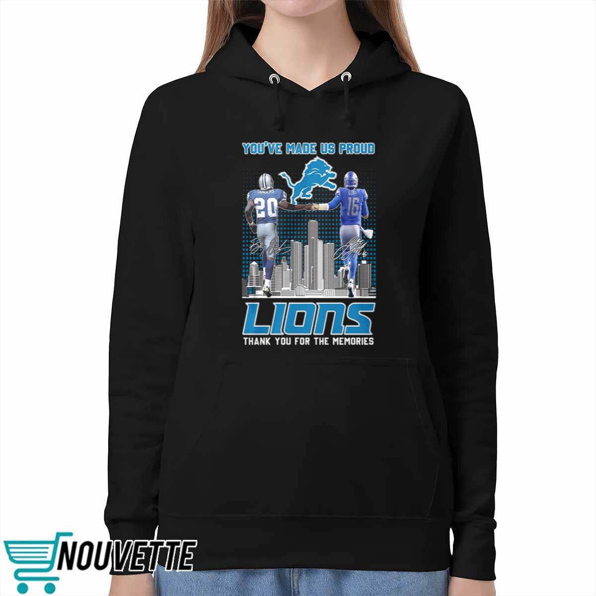Youve Made Us Proud Lions Thank You For The Memories Shirt Youve Made Us Proud Lions Thank You For The Memories Shirt
